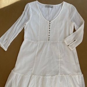 Abercrombie & Fitch White Flowy Dress, Size XS